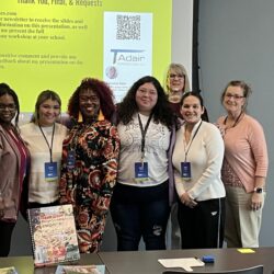 Tierashia Adair at Region 3 Educational Service Center as a guest author and presenter.